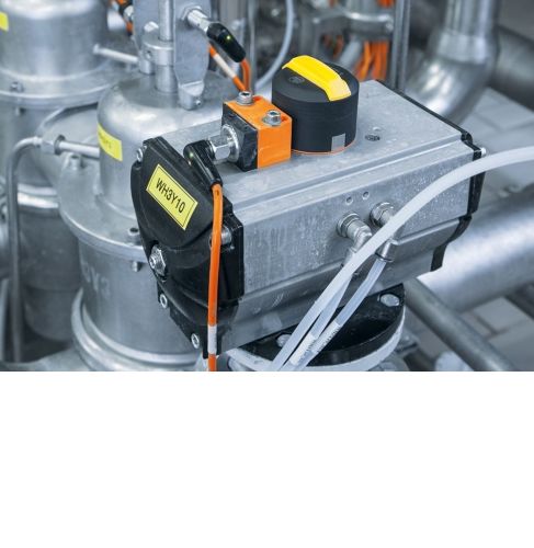 Teaser image of the article: Position feedback for valve actuators. Detect two positions with one sensor. The valve sensor principally consists of two inductive sensors arranged on top of each other.