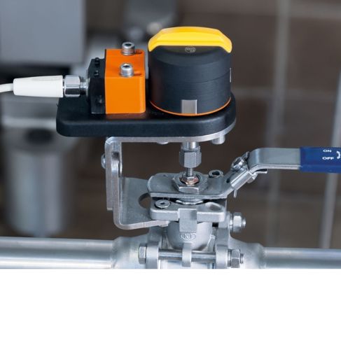 Teaser image of the article: Position feedback for hand valves and ball valves. End position feedback for hand valves and ball valves This mounting set makes it easy to fit feedback sensors to manually activated valves.